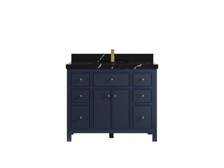 Sonoma 42 in W x 22 in D Free Standing Reeded Single Sink Bathroom Vanity - photo 8