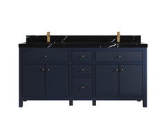 Sonoma 72 in W x 22 in D Free Standing Reeded Double Sink Bathroom Vanity - photo 8