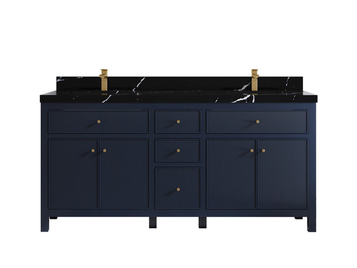 Sonoma 72 in W x 22 in D Free Standing Reeded Double Sink Bathroom Vanity - photo 8