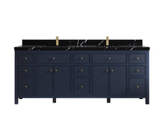Sonoma 84 in W x 22 in D Free Standing Reeded Double Sink Bathroom Vanity - photo 8
