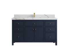 Sonoma 60 in W x 22 in D Free Standing Reeded Single Sink Bathroom Vanity - photo 9