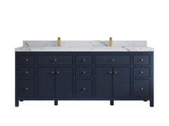 Sonoma 84 in W x 22 in D Free Standing Reeded Double Sink Bathroom Vanity - photo 9