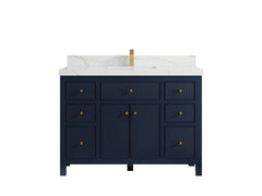 Sonoma 48 in W x 22 in D Free Standing Reeded Single Sink Bathroom Vanity - photo 10