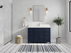 Sonoma 72 in W x 22 in D Free Standing Reeded Double Sink Bathroom Vanity - photo 4