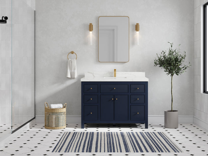 Sonoma 48 in W x 22 in D Free Standing Reeded Single Sink Bathroom Vanity - photo 4