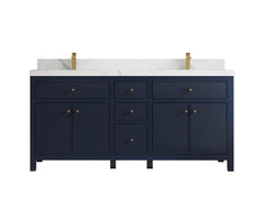 Sonoma 72 in W x 22 in D Free Standing Reeded Double Sink Bathroom Vanity - photo 11