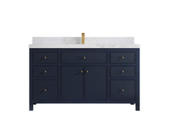 Sonoma 60 in W x 22 in D Free Standing Reeded Single Sink Bathroom Vanity - photo 11