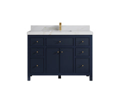 Sonoma 48 in W x 22 in D Free Standing Reeded Single Sink Bathroom Vanity - photo 12