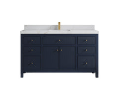Sonoma 60 in W x 22 in D Free Standing Reeded Single Sink Bathroom Vanity - photo 12