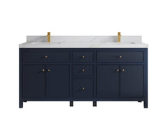 Sonoma 72 in W x 22 in D Free Standing Reeded Double Sink Bathroom Vanity - photo 13