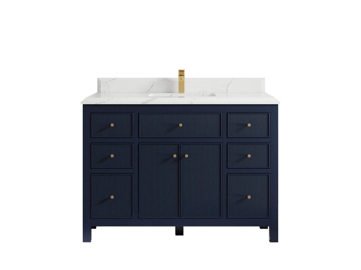 Sonoma 48 in W x 22 in D Free Standing Reeded Single Sink Bathroom Vanity - photo 15