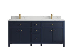 Sonoma 72 in W x 22 in D Free Standing Reeded Double Sink Bathroom Vanity - photo 16