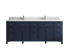 Sonoma 84 in W x 22 in D Free Standing Reeded Double Sink Bathroom Vanity - photo 15