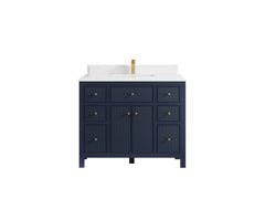 Sonoma 42 in W x 22 in D Free Standing Reeded Single Sink Bathroom Vanity - photo 17