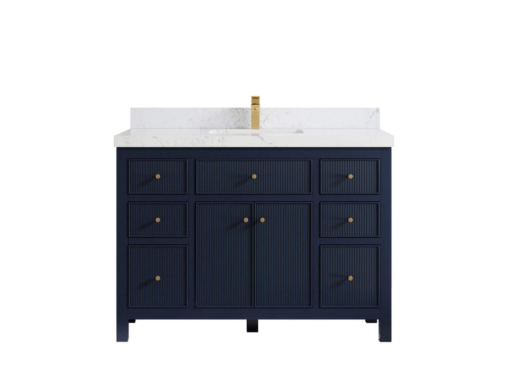 Sonoma 48 in W x 22 in D Free Standing Reeded Single Sink Bathroom Vanity - photo 18