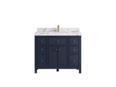Sonoma 42 in W x 22 in D Free Standing Reeded Single Sink Bathroom Vanity - photo 21