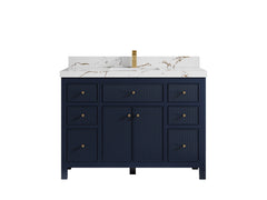 Sonoma 48 in W x 22 in D Free Standing Reeded Single Sink Bathroom Vanity - photo 21
