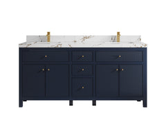 Sonoma 72 in W x 22 in D Free Standing Reeded Double Sink Bathroom Vanity - photo 22