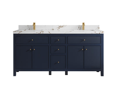 Sonoma 72 in W x 22 in D Free Standing Reeded Double Sink Bathroom Vanity