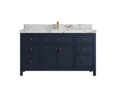 Sonoma 60 in W x 22 in D Free Standing Reeded Single Sink Bathroom Vanity - photo 22
