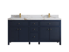 Sonoma 72 in W x 22 in D Free Standing Reeded Double Sink Bathroom Vanity - photo 23