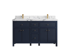 Sonoma 60 in W x 22 in D Free Standing Reeded Double Sink Bathroom Vanity - photo 23