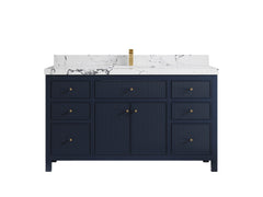 Sonoma 60 in W x 22 in D Free Standing Reeded Single Sink Bathroom Vanity - photo 23