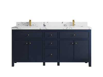 Sonoma 72 in W x 22 in D Free Standing Reeded Double Sink Bathroom Vanity