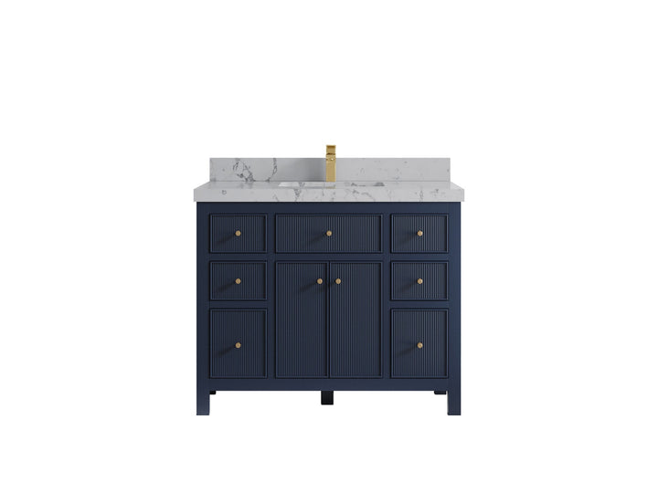 Sonoma 42 in W x 22 in D Free Standing Reeded Single Sink Bathroom Vanity - photo 24