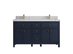 Sonoma 60 in W x 22 in D Free Standing Reeded Double Sink Bathroom Vanity - photo 24