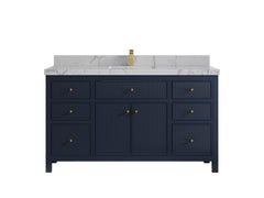Sonoma 60 in W x 22 in D Free Standing Reeded Single Sink Bathroom Vanity - photo 24
