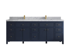 Sonoma 84 in W x 22 in D Free Standing Reeded Double Sink Bathroom Vanity - photo 24