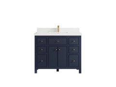 Sonoma 42 in W x 22 in D Free Standing Reeded Single Sink Bathroom Vanity - photo 25