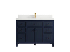 Sonoma 48 in W x 22 in D Free Standing Reeded Single Sink Bathroom Vanity - photo 25