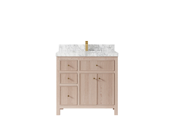 Sonoma White Oak 36 in. W x 22 in. D Center Sink Bathroom Vanity - photo 7