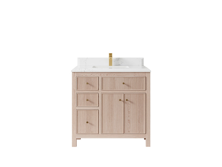 Sonoma White Oak 36 in. W x 22 in. D Center Sink Bathroom Vanity - photo 15