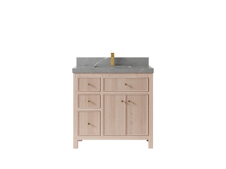 Sonoma White Oak 36 in. W x 22 in. D Center Sink Bathroom Vanity - photo 19