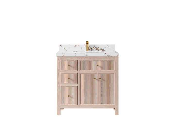 Sonoma White Oak 36 in. W x 22 in. D Center Sink Bathroom Vanity - photo 21