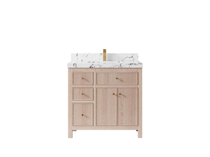 Sonoma White Oak 36 in. W x 22 in. D Center Sink Bathroom Vanity - photo 22