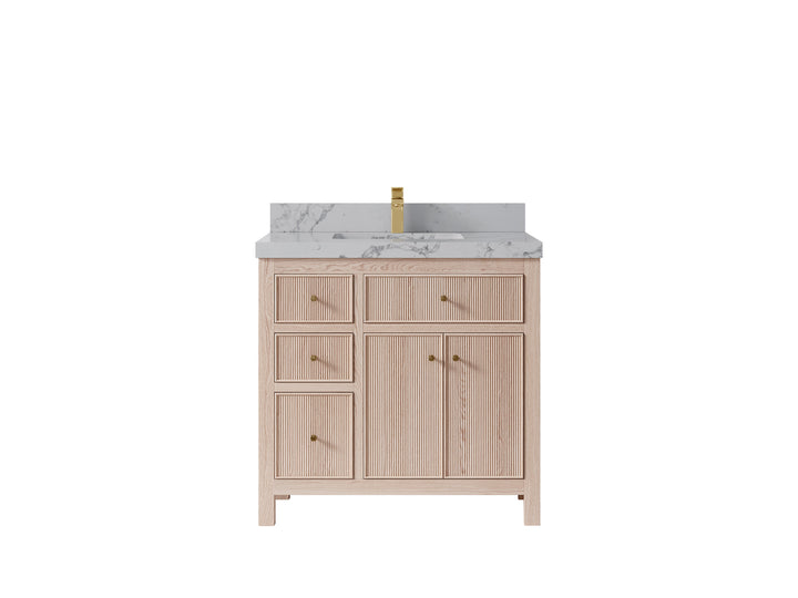 Sonoma White Oak 36 in. W x 22 in. D Center Sink Bathroom Vanity - photo 23