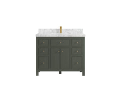Sonoma 42 in W x 22 in D Free Standing Reeded Single Sink Bathroom Vanity - photo 13