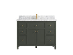 Sonoma 48 in W x 22 in D Free Standing Reeded Single Sink Bathroom Vanity - photo 13