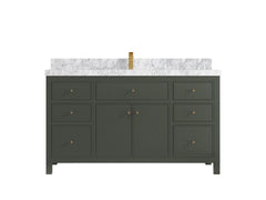 Sonoma 60 in W x 22 in D Free Standing Reeded Single Sink Bathroom Vanity - photo 13