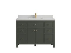 Sonoma 48 in W x 22 in D Free Standing Reeded Single Sink Bathroom Vanity - photo 14