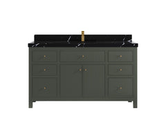 Sonoma 60 in W x 22 in D Free Standing Reeded Single Sink Bathroom Vanity - photo 8