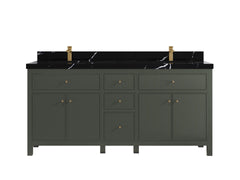 Sonoma 72 in W x 22 in D Free Standing Reeded Double Sink Bathroom Vanity - photo 8