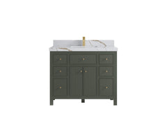 Sonoma 42 in W x 22 in D Free Standing Reeded Single Sink Bathroom Vanity - photo 9