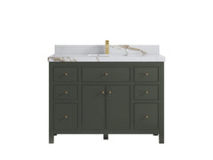 Sonoma 48 in W x 22 in D Free Standing Reeded Single Sink Bathroom Vanity - photo 9