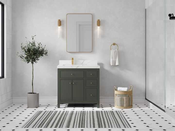 Sonoma 36 in. W x 22 in. D Left Offset Sink Bathroom Vanity - photo 4