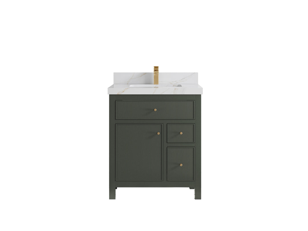 Sonoma 30 in W x 22 in D Reeded Free Standing Single Sink Bathroom Vanity pgn